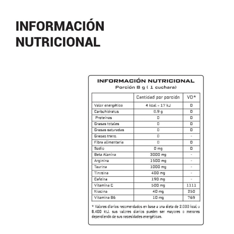 BEAST BLOOD PRE ENTRENO 280 G - BODY ADVANCE