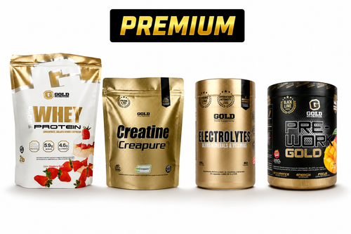 🏋 COMBO RENDIMIENTO — Whey + Creatina + Pre-entreno + Electrolitos (PREMIUM)