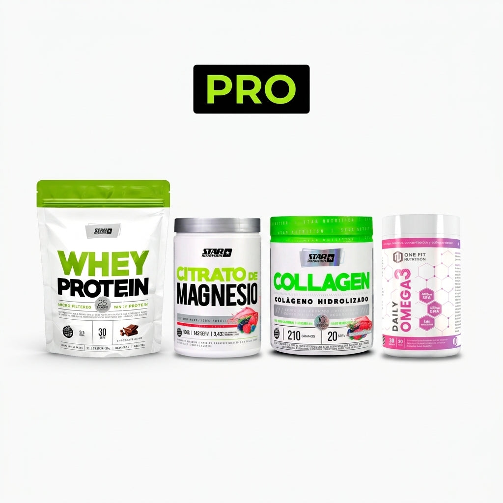 COMBO BIENESTAR — Colágeno + Proteína + Omega 3 + Magnesio (PREMIUM)