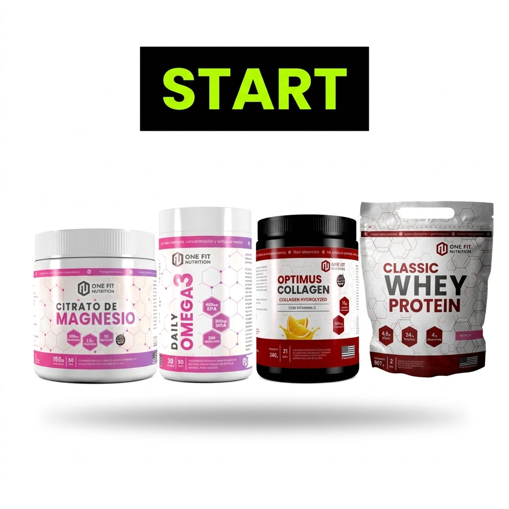 COMBO BIENESTAR — Colágeno + Proteína + Omega 3 + Magnesio (START)