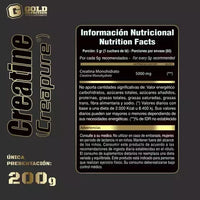 Creatine CREAPURE x 200gr (Gold Nutrition)