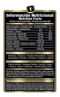 Pre Work Gold x 280 grs (Gold Nutrition)